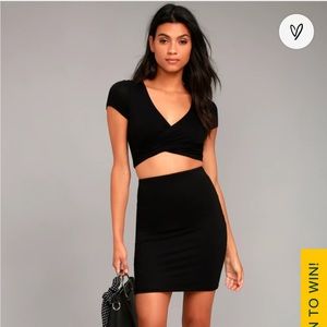 Lulu’s Black 2-Piece Dress